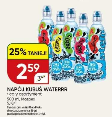 Napój Kubuś Waterrr cytryna +3 warianty
