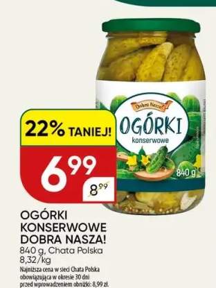 Ogórki konserwowe Dobra Nasza!