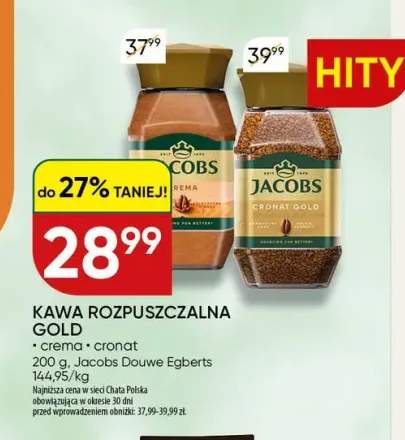 Kawa rozpuszczalna Gold Crema Cobs +1 wariant