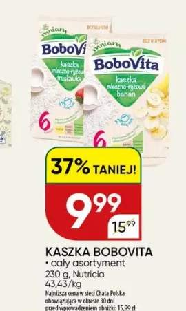 Kaszka mleczno-ryżowa truskawka BoboVita +1 wariant