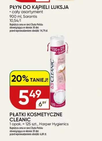 Płatki kosmetyczne Cleanic