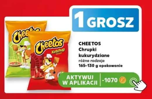 Chrupki kukurydziane Cheetos serowe +1 wariant