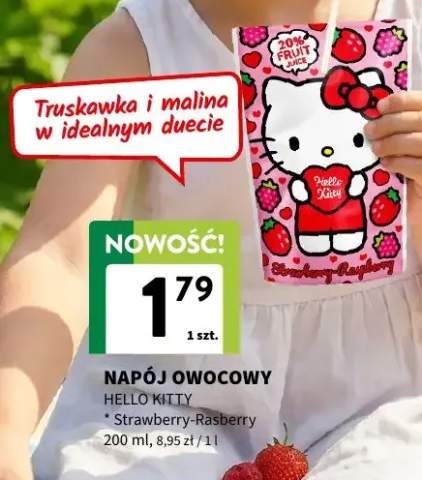 Napój owocowy Hello Kitty Strawberry-Rasberry