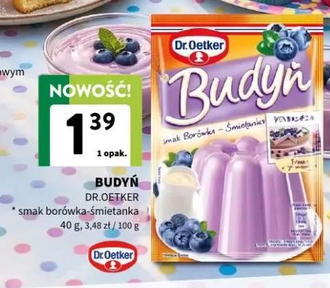 Budyń Dr. Oetker smak borówka-śmietanka
