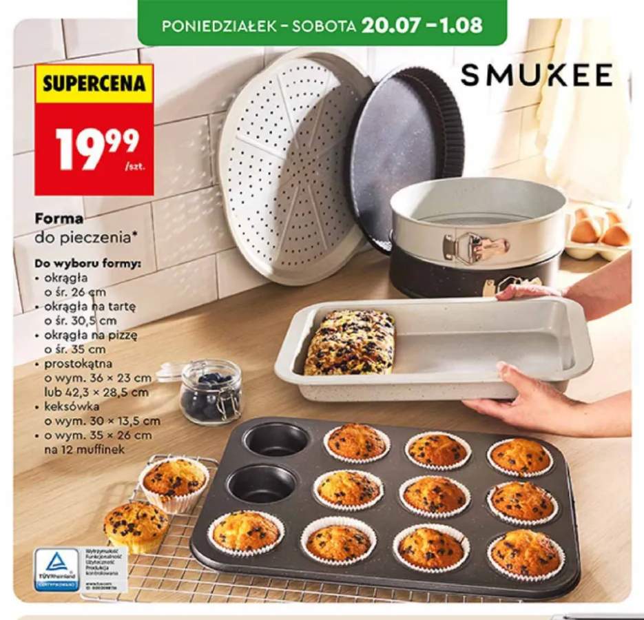 Forma do pieczenia prostokątna Smukee +1 wariant