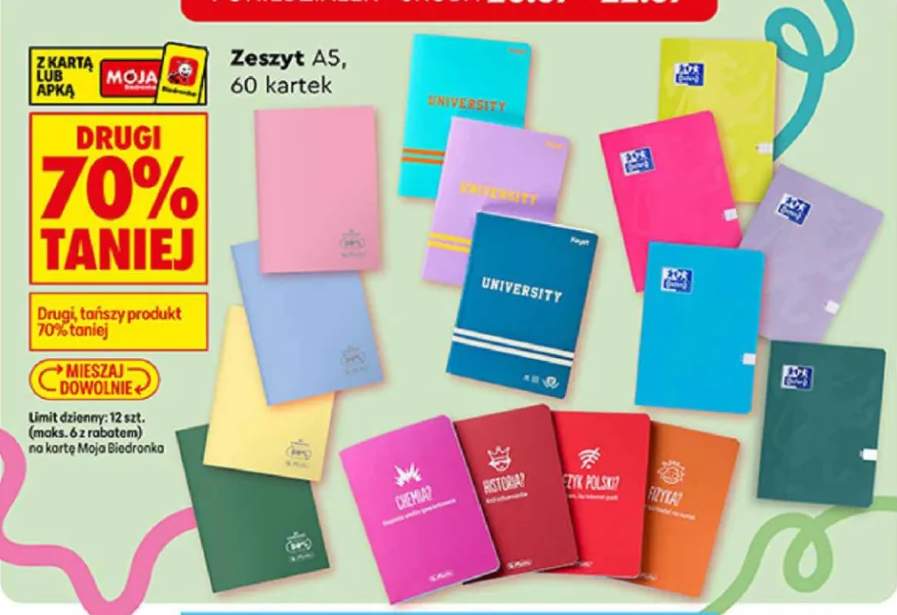 Zeszyt A5 60 kartek
