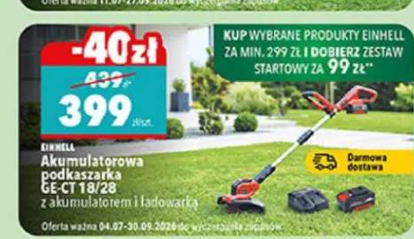 Akumulatorowa podkaszarka Einhell GE-CT 18/28