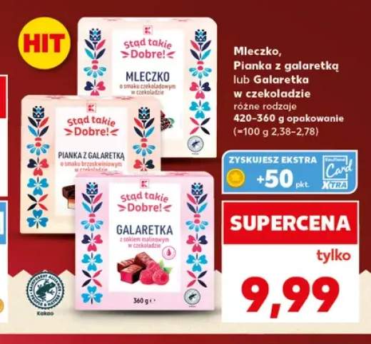 Mleczko o smaku czekoladowym w czekoladzie Stąd takie Dobre! +2 warianty