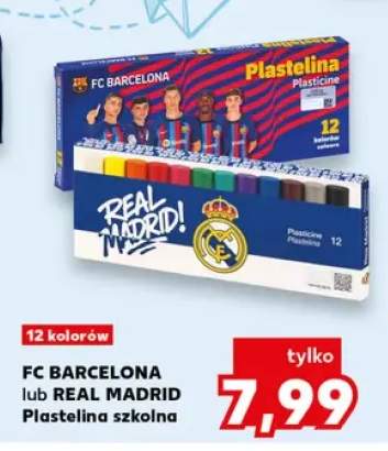 Plastelina szkolna FC Barcelona 12 kolorów +1 wariant