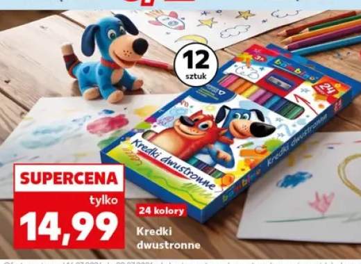 Kredki dwustronne Bambino 24 kolory