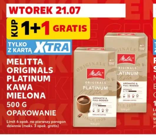 Kawa mielona Melitta Originals Platinum +1 wariant