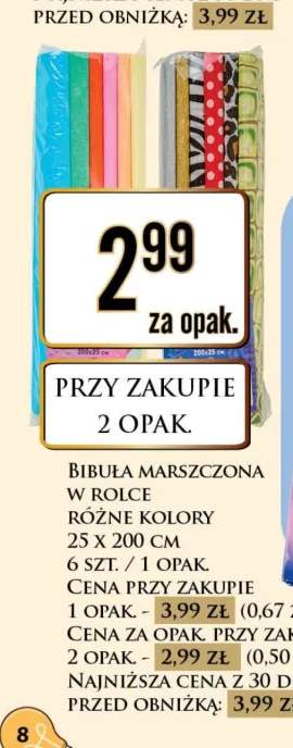 Bibuła marszczona w rolce