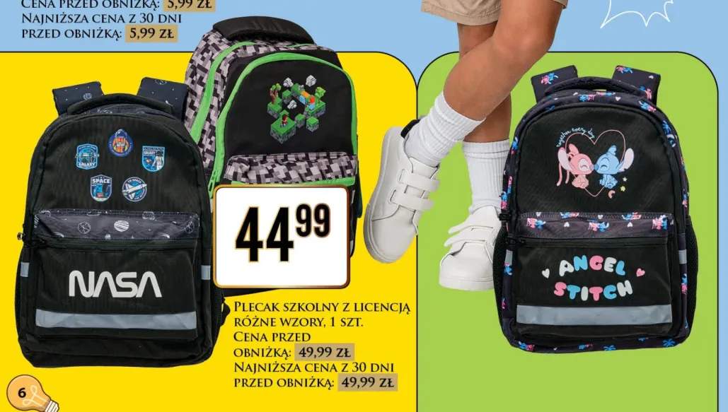 Plecak szkolny z licencją