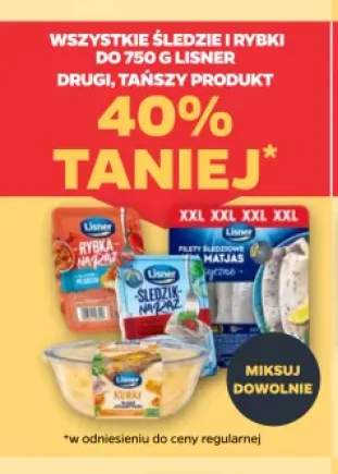 Śledzie i rybki do 750 g Lisner +2 warianty
