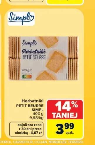 Herbatniki Petit Beurre Simpl