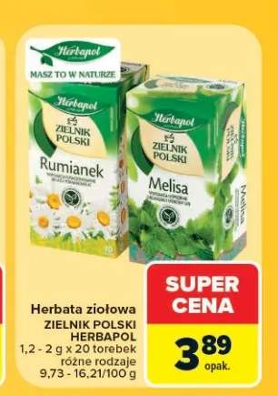 Herbata ziołowa rumianek Herbapol Zielnik Polski +1 wariant