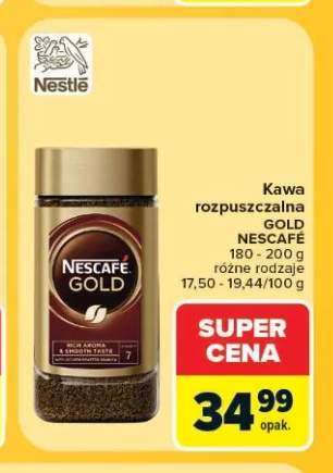 Kawa rozpuszczalna Nescafé Gold