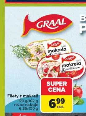 Filety z makreli w oleju Graal +1 wariant