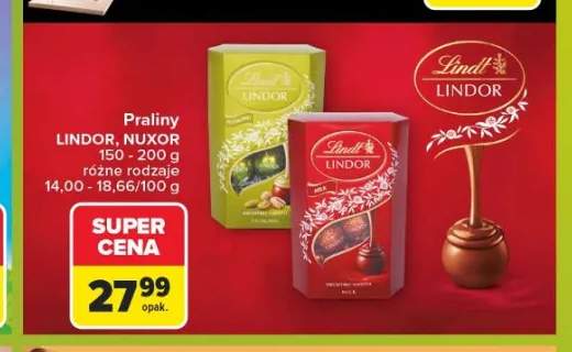 Praliny Lindt Lindor Milk +1 wariant