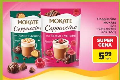 Cappuccino Mokate o smaku orzechowo-czekoladowym +1 wariant