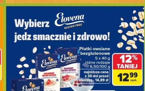 Płatki owsiane bezglutenowe Elovena