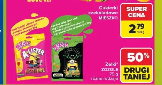 Żelki Zozole Allister Attitude +1 wariant