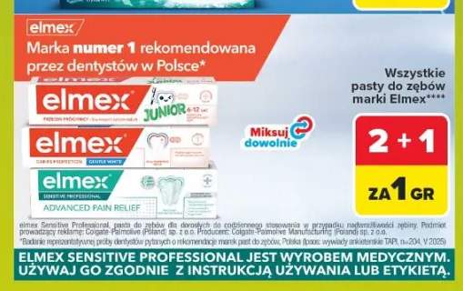 Pasty do zębów marki Elmex +2 warianty