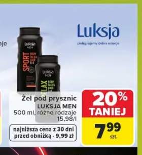 Żel pod prysznic Luksja Men Sport 3w1 +1 wariant
