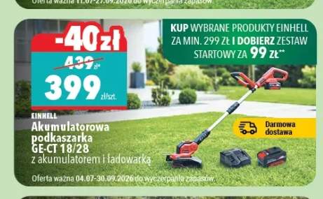 Akumulatorowa podkaszarka Einhell