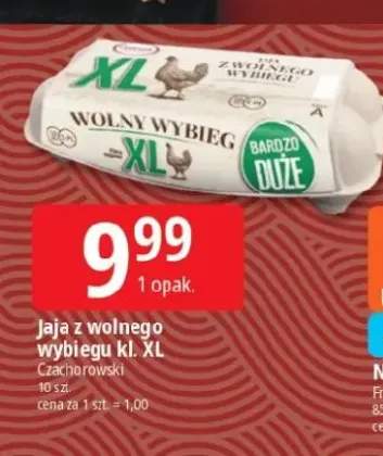 Jaja z wolnego wybiegu kl. XL Czachorowski