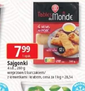 Sajgonki wieprzowe Tables du Monde +1 wariant