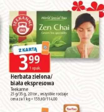 Herbata zielona ekspresowa Teekanne