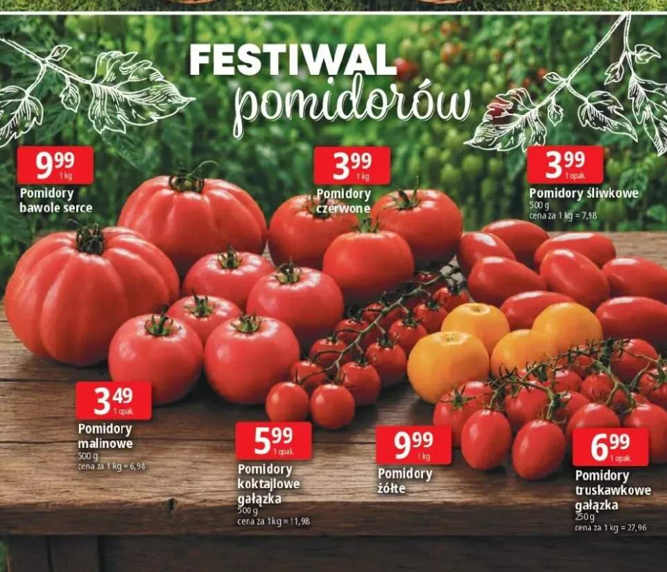 Pomidory bawole serce +4 warianty