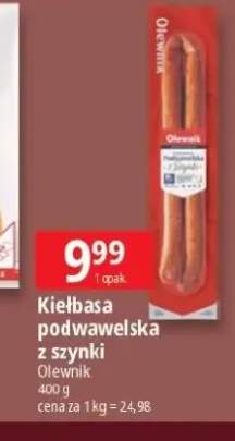 Kiełbasa podwawelska z szynki Olewnik
