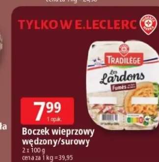 Boczek wieprzowy wędzony Tradilège +1 wariant
