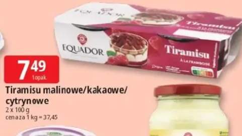 Tiramisu malinowe Equador 2-pak +2 warianty