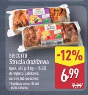 Strucla drożdżowa jabłkowa Biscotto +2 warianty