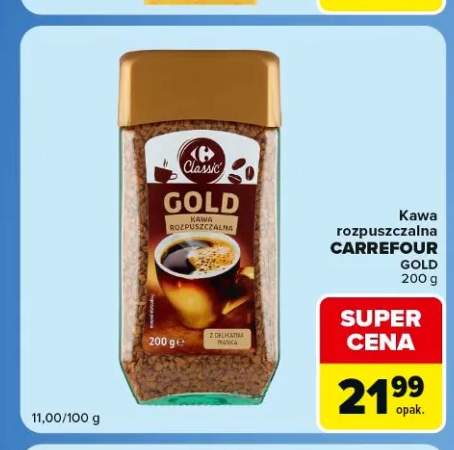 Kawa rozpuszczalna Carrefour Classic Gold