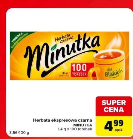 Herbata ekspresowa czarna Minutka
