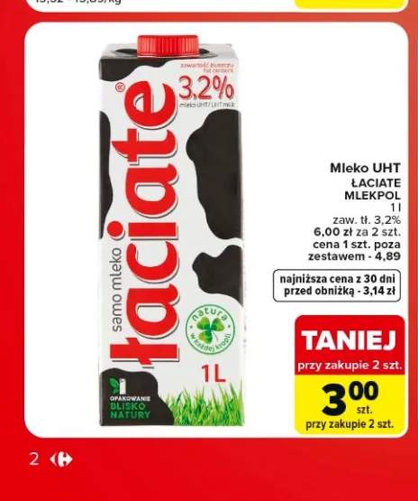 Mleko UHT Łaciate 3,2%