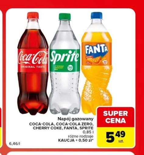 Napój gazowany Coca-Cola Cherry +3 warianty