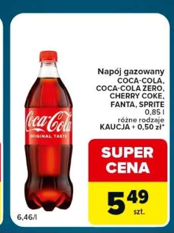 Napój gazowany Coca-Cola +2 warianty