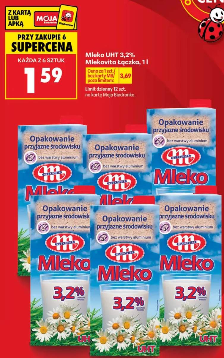 Mleko UHT 3,2% Mlekovita Łączka