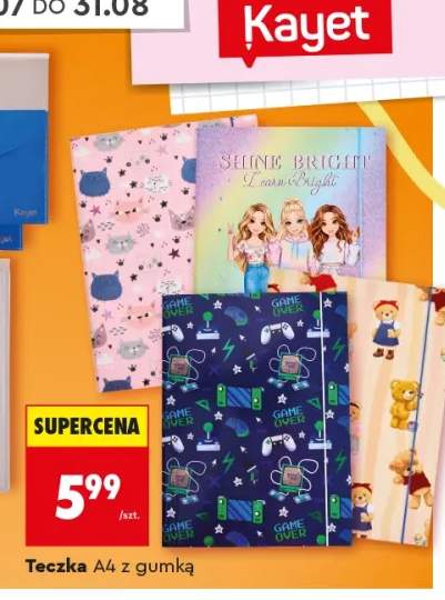 Teczka A4 z gumką Kayet