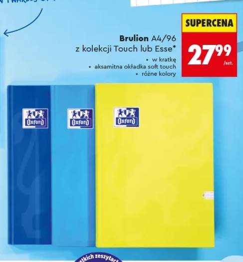 Brulion A4/96 z kolekcji Touch Oxford +1 wariant