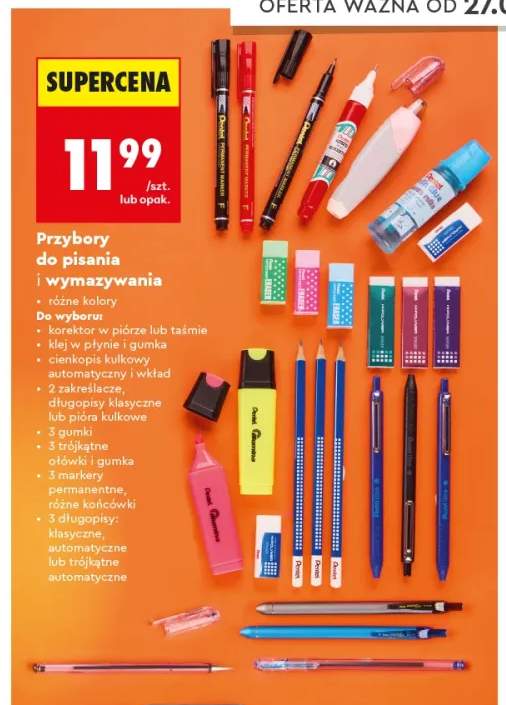 Korektor w piórze Pentel +9 wariantów