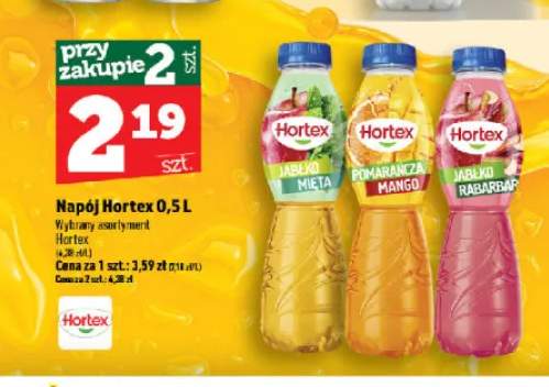Napój Hortex Jabłko Mięta 500 ml +2 warianty