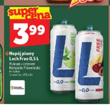 Napój piwny bezalkoholowy Lech Free Lime Mint