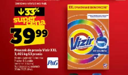 Proszek do prania Vizir XXL Do Kolorów +1 wariant