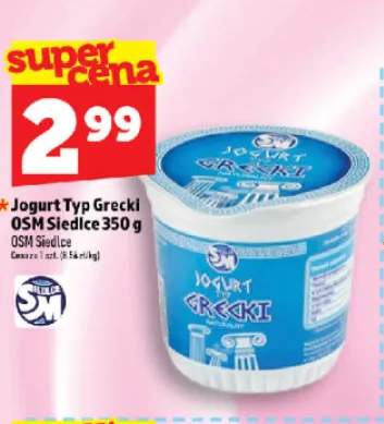 Jogurt typ grecki naturalny OSM Siedlce